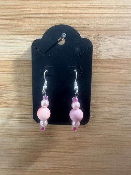 Dangle Earrings Pink