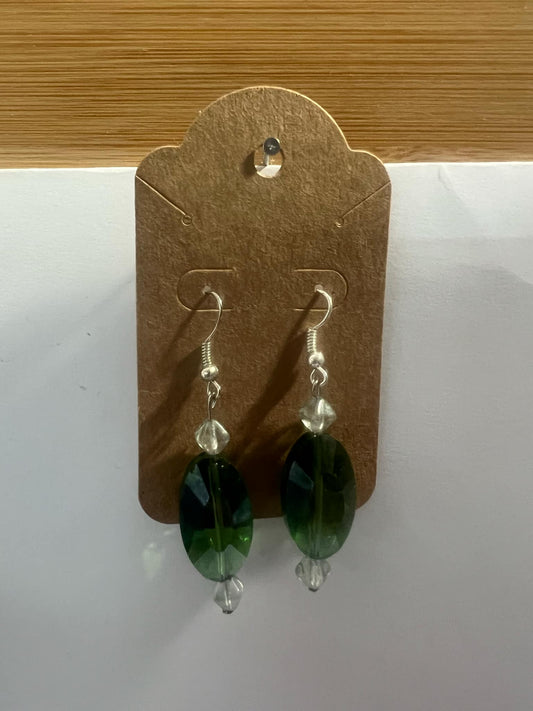 Dangle Earrings Green