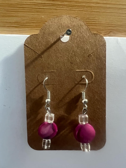 Dangle Earrings Pink