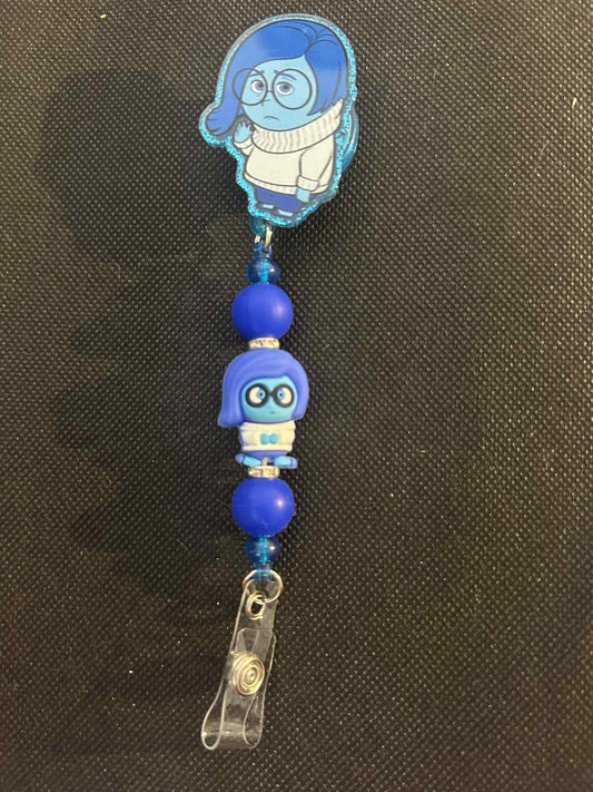 Blue sad person Badge Reel