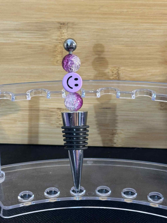 Purple smile - Wine Stopper